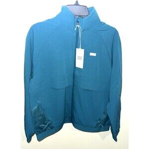FIGS Women's Sydney Performance Scrub Jacket pacific blue M- NWT